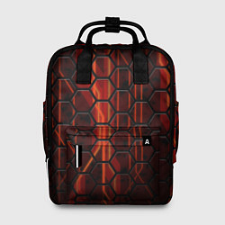 Рюкзак женский Огненные соты, цвет: 3D-принт