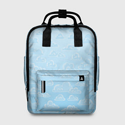 Рюкзак женский Очень светлые голубые облака, цвет: 3D-принт