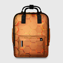 Рюкзак женский Золотые 3D плиты, цвет: 3D-принт