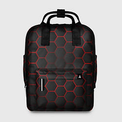 Женский рюкзак 3D black & red