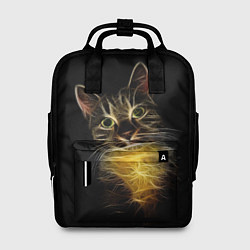 Рюкзак женский Дымчато-световой кот, цвет: 3D-принт