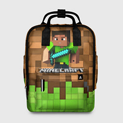 Женский рюкзак Minecraft logo heroes