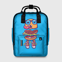 Рюкзак женский BURGER, цвет: 3D-принт