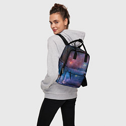 Рюкзак женский Glitch space, цвет: 3D-принт — фото 2