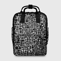 Рюкзак женский Геометрия ЧБ Black & white, цвет: 3D-принт