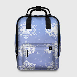 Рюкзак женский Снежинки, цвет: 3D-принт