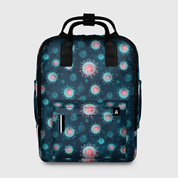 Рюкзак женский Ковид-19, цвет: 3D-принт