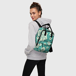 Рюкзак женский Рисованные Снежинки, цвет: 3D-принт — фото 2