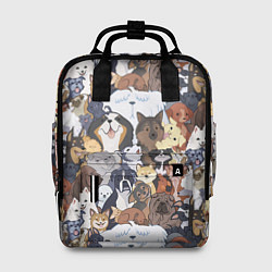 Рюкзак женский Dogs, цвет: 3D-принт