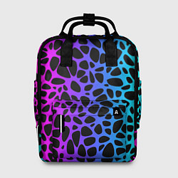 Рюкзак женский Неоновый градиент, цвет: 3D-принт