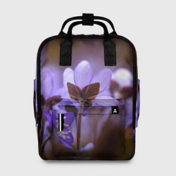 Рюкзак женский Хрупкий цветок фиалка, цвет: 3D-принт
