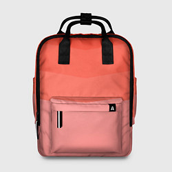 Рюкзак женский Персиковый Градиент, цвет: 3D-принт