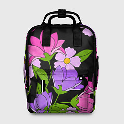 Рюкзак женский Ночные цветы, цвет: 3D-принт