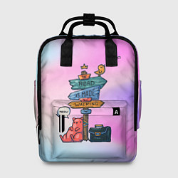 Рюкзак женский Кот путешественник, цвет: 3D-принт