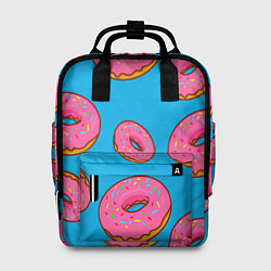 Рюкзак женский Пончики, цвет: 3D-принт