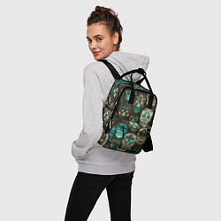 Рюкзак женский Черепа с узорами, цвет: 3D-принт — фото 2