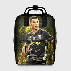 Рюкзак женский Cristiano Ronaldo Juventus, цвет: 3D-принт