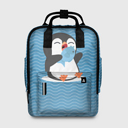 Рюкзак женский Пингвин, цвет: 3D-принт