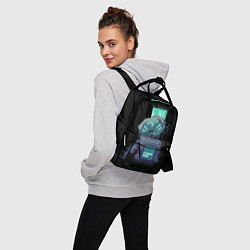 Рюкзак женский Cyber Pubg Кибер Мопс, цвет: 3D-принт — фото 2