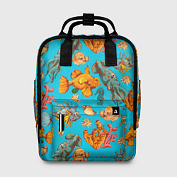 Рюкзак женский Подводный мир, цвет: 3D-принт