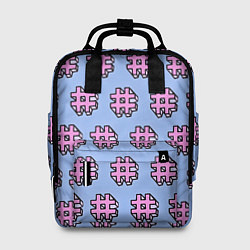 Рюкзак женский ХЕШТЕГИ, цвет: 3D-принт