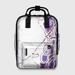 Рюкзак женский Фиолетовые нити, цвет: 3D-принт