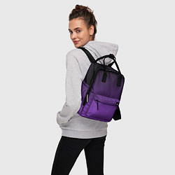 Рюкзак женский Ночной градиент Фиолетовый, цвет: 3D-принт — фото 2