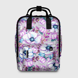Рюкзак женский Анемоны - цветочный ковер, цвет: 3D-принт