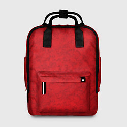 Женский рюкзак Ярко-красный мраморный узор