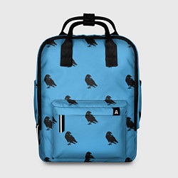 Рюкзак женский Вороны паттерн, цвет: 3D-принт