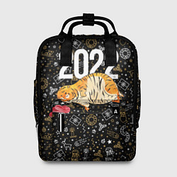 Рюкзак женский Ленивый толстый тигр, цвет: 3D-принт