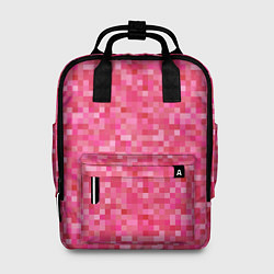 Женский рюкзак Цикламеновая пиксельная абстракция