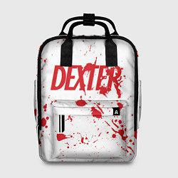 Рюкзак женский Dexter logo Декстер брызги крови, цвет: 3D-принт