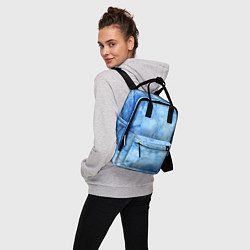 Рюкзак женский Красочная синева, цвет: 3D-принт — фото 2