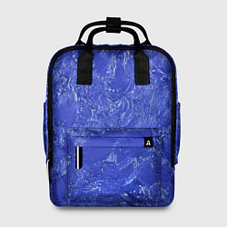 Рюкзак женский Синие мазки, цвет: 3D-принт