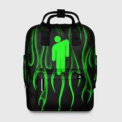 Рюкзак женский Billie Eilish - пламя, цвет: 3D-принт