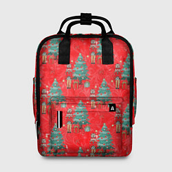 Рюкзак женский Щелкунчик Новый год, цвет: 3D-принт