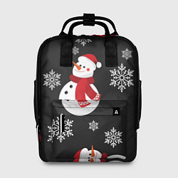 Рюкзак женский Снеговик!, цвет: 3D-принт