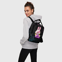 Рюкзак женский Заяц Новогодний 2022 года, цвет: 3D-принт — фото 2