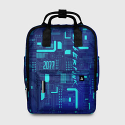 Рюкзак женский Киберпанк Зима 2022, цвет: 3D-принт