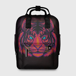 Рюкзак женский Тигр Tiger голова, цвет: 3D-принт