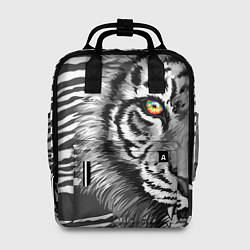 Рюкзак женский Голова тигра 22, цвет: 3D-принт