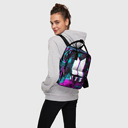 Рюкзак женский НЕОНОВЫЙ БТС NEON BTS, цвет: 3D-принт — фото 2