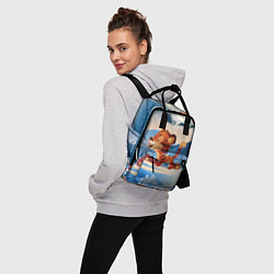 Рюкзак женский Гуляющий тигр 2022, цвет: 3D-принт — фото 2
