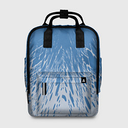 Рюкзак женский Коллекция Rays Лучи Голубой и серый Абстракция 650, цвет: 3D-принт