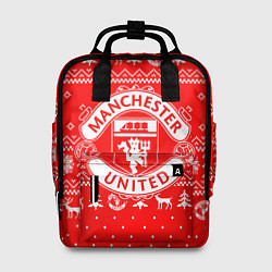 Женский рюкзак FC Manchester United: Новогодний узор