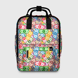 Рюкзак женский Разные Валюты и Криптовалюты, цвет: 3D-принт
