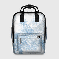 Рюкзак женский Коллекция Зимняя сказка Снежинки Sn-1, цвет: 3D-принт