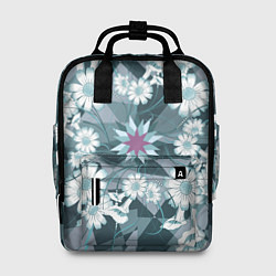 Рюкзак женский Цветы в узоре, цвет: 3D-принт