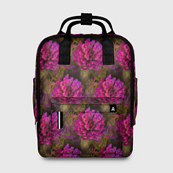Рюкзак женский Полевые цветы паттерн, цвет: 3D-принт